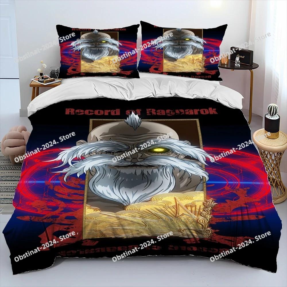 3D Print  Anime Record Of Ragnarok Comforter Bedding Set Duvet Cover Bed Set Quilt Cover Pillowcase King Queen Size Bedding Set
