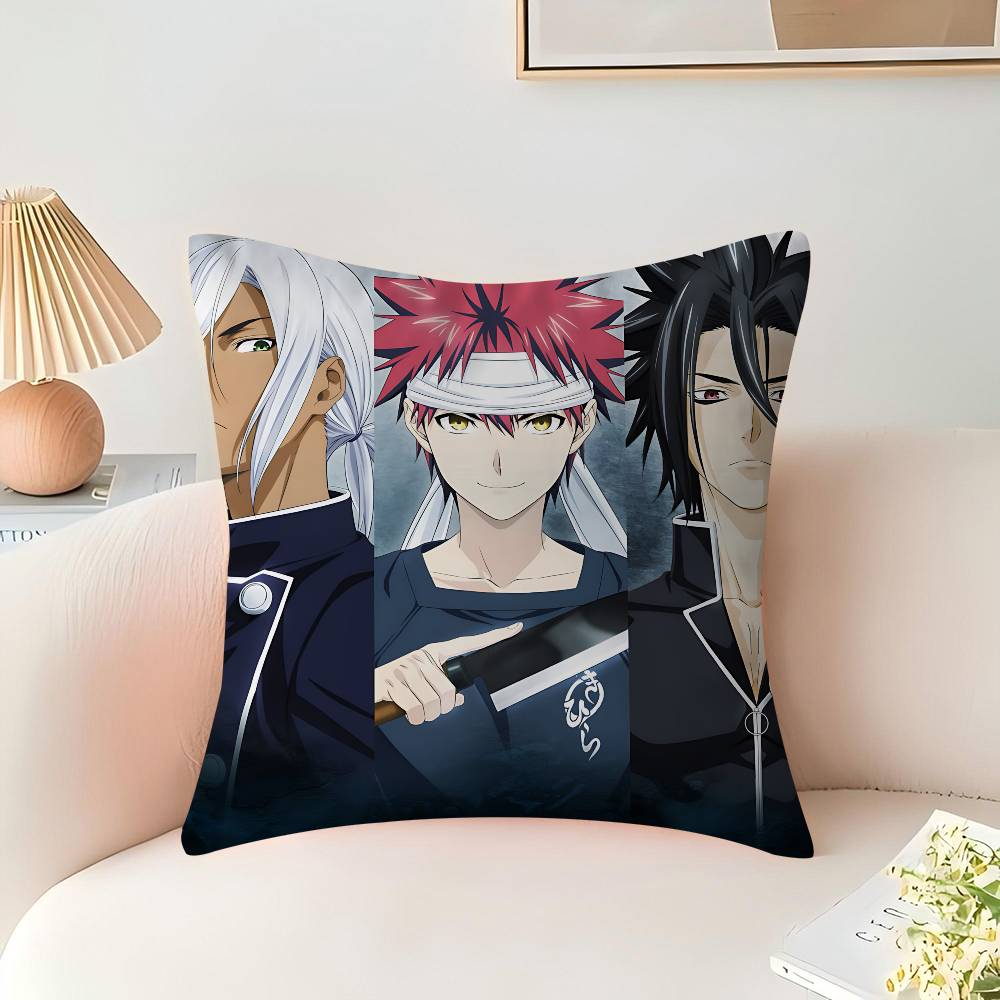 Anime F-Food Wars Shokugeki no Soma Kissen Kissenbezug Kissenbezug Wohnzimmer Sofa Heimdeko Angepasst