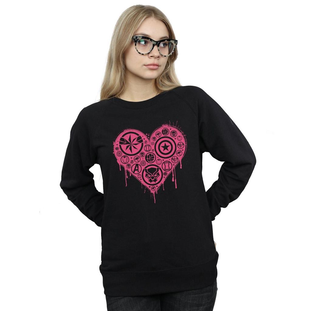 Marvel Womens/Ladies I Heart Avengers Sweatshirt