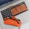 PU Leather Glasses Case Travel Sunglasses Holder With Wrist Strap Soft Pouch Unisex For Daily Use