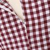 ZANZEA Abito Lungo da Donna Casual a Manica Corta con Scollo Tondo e Inserti in Pizzo con Stampa a Quadri