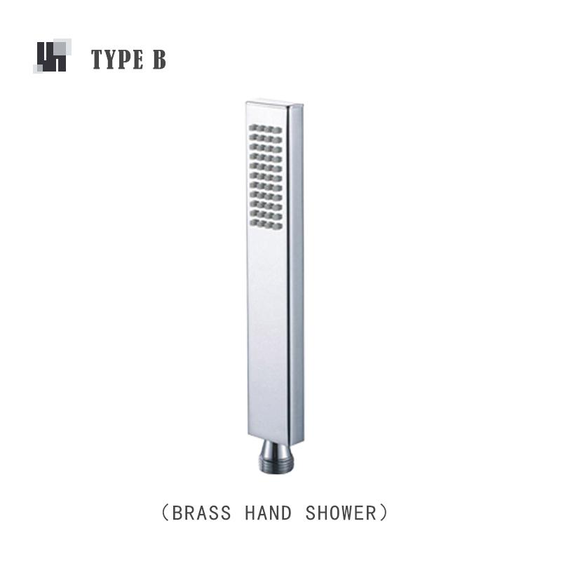 Brass Handheld Shower Head Replacement Showerhead for Bathroom Showering System Contemporary Square Round Oval Polished Chrome