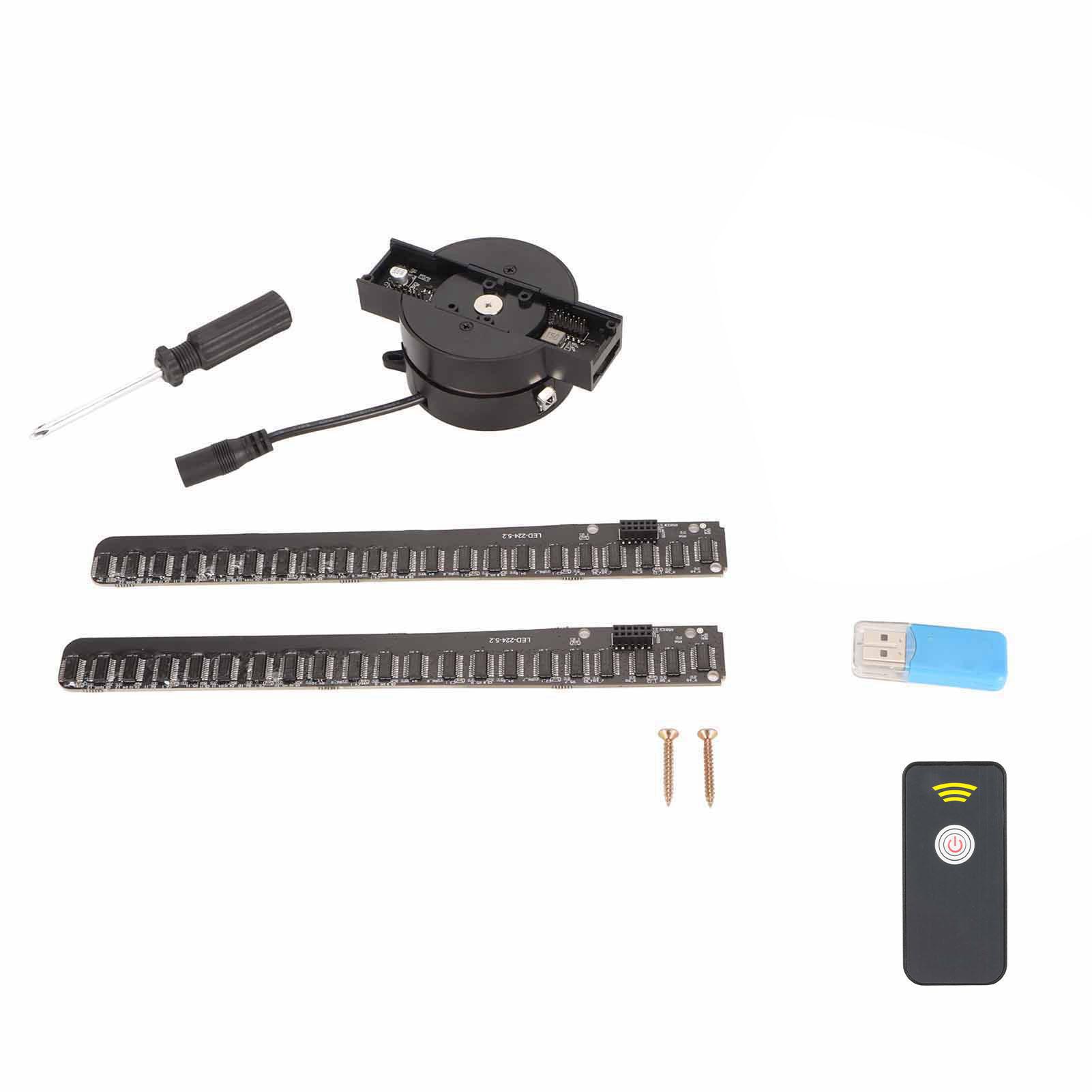 

Hologram Projector Fan 16.1in 3D Hologram Fan Clear Video Images 1250rpm 224 LED Beads for Holiday Event Showcase