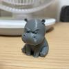 Angry Hippo Figurine 3D-Printed Hippo Ornament Desk Buddy Grumpy Hippo Statue
