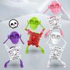 Dancing Skeleton Mold 3D Swinging Wind Up Skeleton Desktop Spring Clockwork  for Desk Decoration and Stress Relief