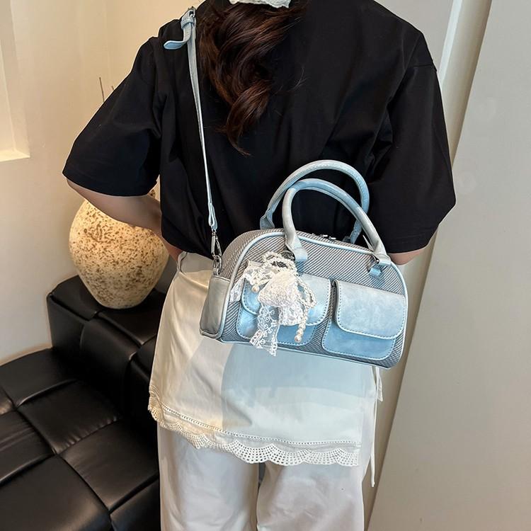 High-end Small Bag Women's New Spring Versatile Messenger Bag Fashionable Portable Bowling Bag