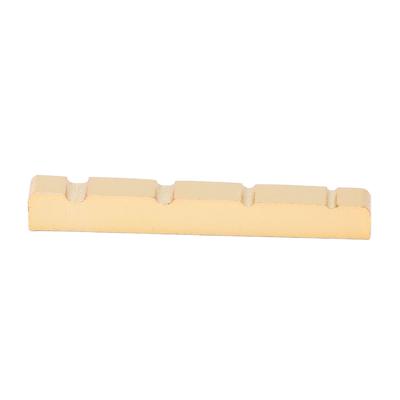 E-Bass Sattel 38mm 4 Saiten Akustikgitarre Ersatz Metall Geschlitzter Saitensattel