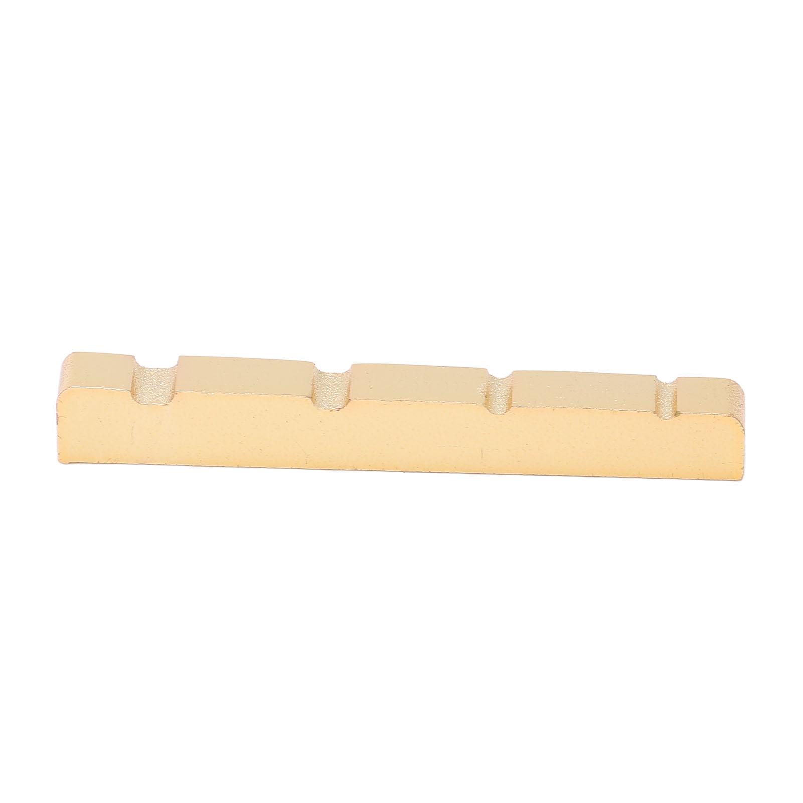 

Electric Bass Nut 38mm 4 String Acoustic Guitar Replacement Metal Slotted String Nut