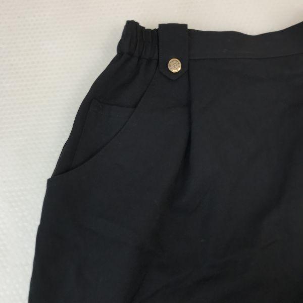 LEONARD Sports Made In Japan 100% Wool Tight Skirt Women S 63-90 Black Golf Wear(USED)