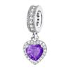 New Colorful Shiny Zircon Charms Beads for DIY Jewelry Fit Silver Bangle Bracelet Necklace KeyChain Women Accessories