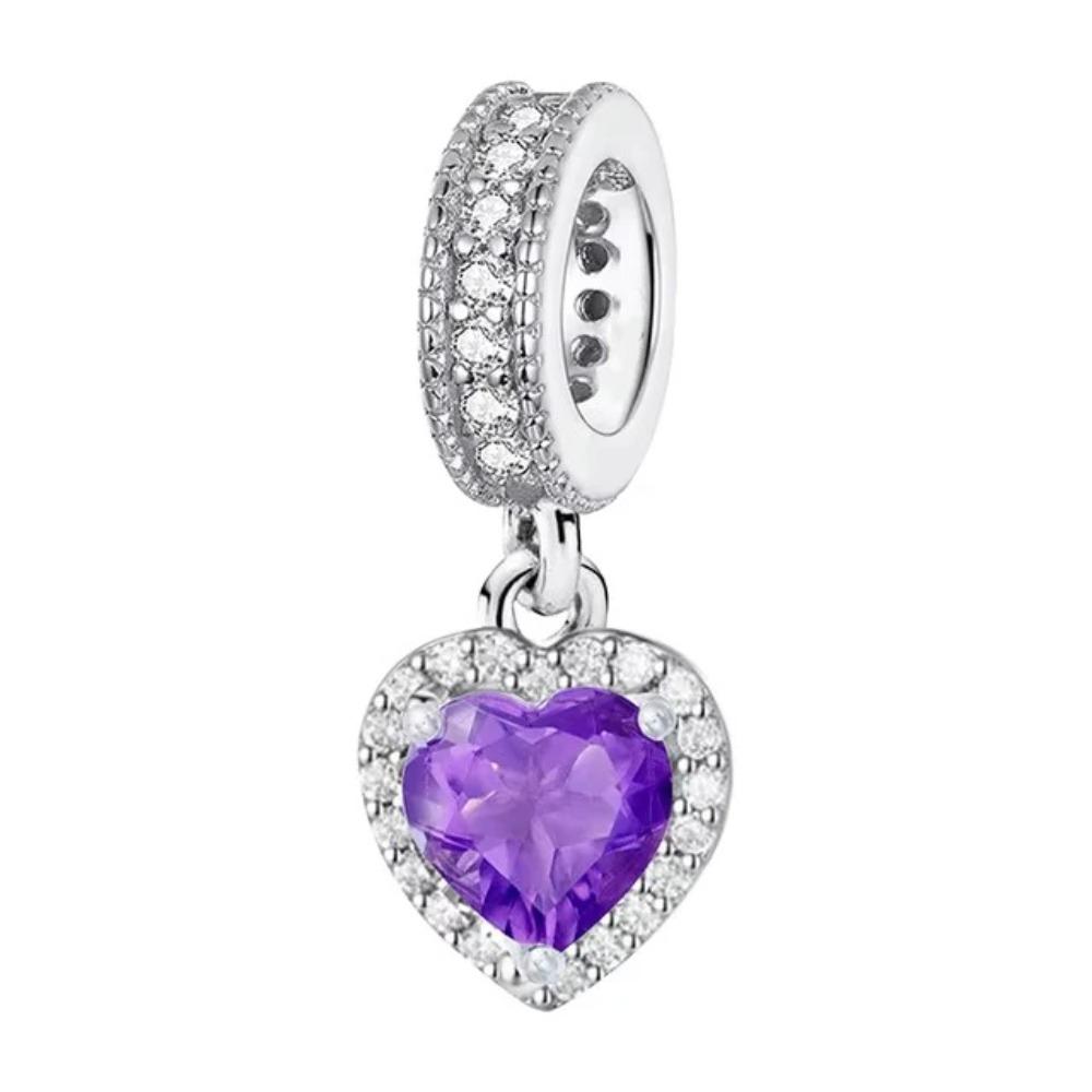 New Colorful Shiny Zircon Charms Beads for DIY Jewelry Fit Silver Bangle Bracelet Necklace KeyChain Women Accessories