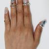 BRILLPIECE Mono arc nail ring