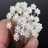 Rhinestone Pearl Flower U-shaped Bride Hairpin Clip