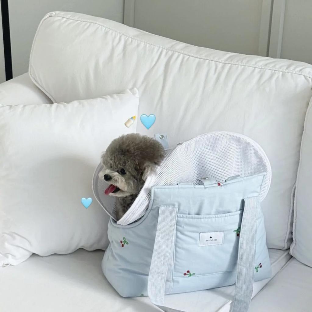 Atmungsaktive Tragetasche mit großer Kapazität für Hunde und Katzen, Rucksack, Katzentasche, 1 Stück, 29*38*14cm, Ins Haustier Ausflug Umhängetasche