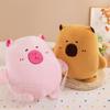 Winter Capybara Hand Warmer Plush Toy: Cute Anti-Freeze Hug Pillow for Students