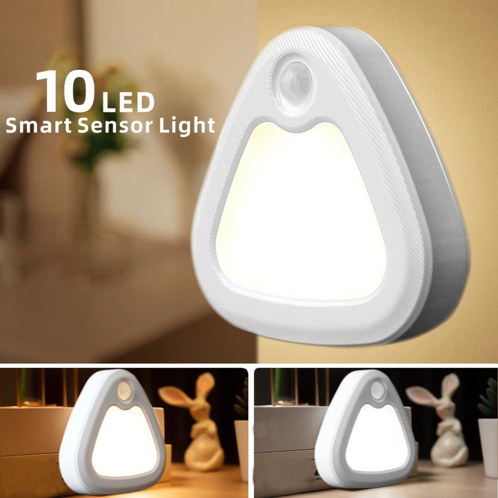 LED Human Body Induction Lamp Smart Home Bedroom Bathroom Corridor Wireless Battery Night Light
