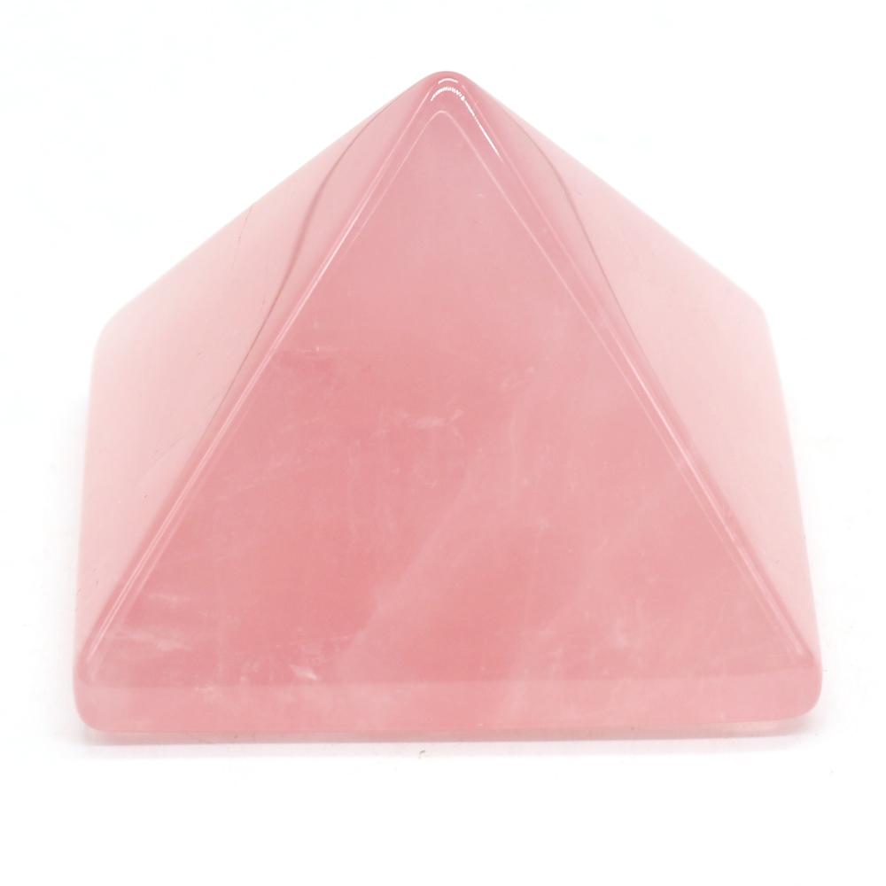 1Pc Reiki Healing Crystal Pyramid Ornament Decoration Energy Natural Stone Quartz Agate Amethyst Jade Gemstone Home Decor Jewelry Mini Furnishings 4cm