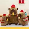 Capybara Backpack Wallace Plush Toy Cartoon Stuffed Animal Decorations Doll