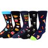 5 Pairs/Pack Men Funny Socks Casual Hip Hop Creative Cartoon Novelty Calcetines Hombre Street