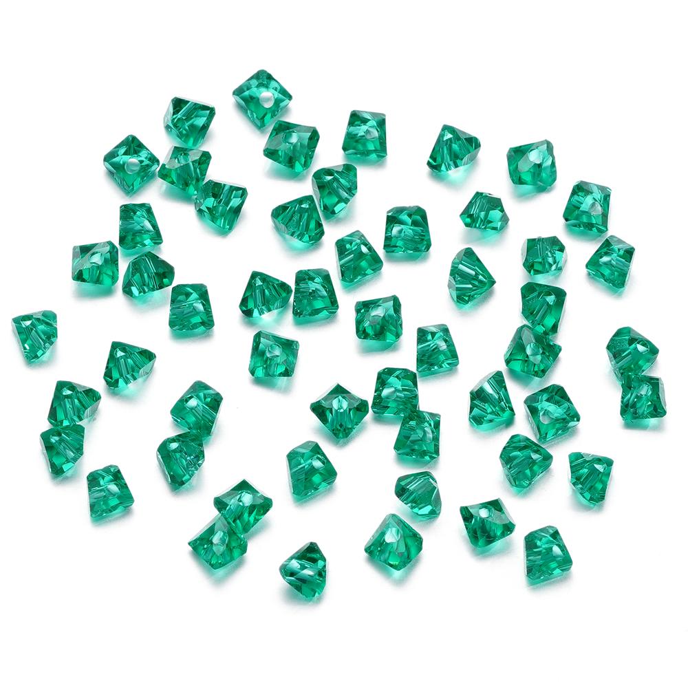 A string 4mm 6mm Irregular Crystal Glass Beads Necklace Czech Rondelle Loose Beads For DIY Jewelry Bracelet Making Accessories