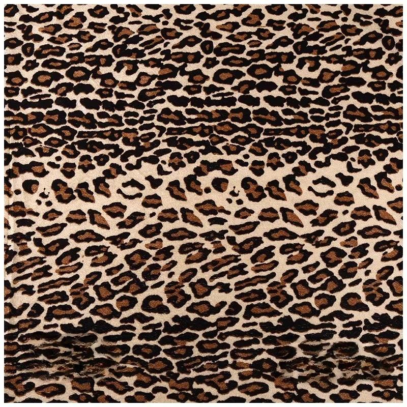 100x150cm Zlatá sametová látka se zvířecím potiskem Tygr Leopard Zebra Potisk Látka na pohovku Hračky Látka na společenské oblečení