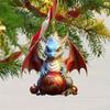 Dragon Acrylic Delightful Egg Car Pendant For Creative Holiday Decoration Interior