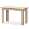 VidaXL Table de salle à manger et bancs 3 pcs Aggloméré Chêne
