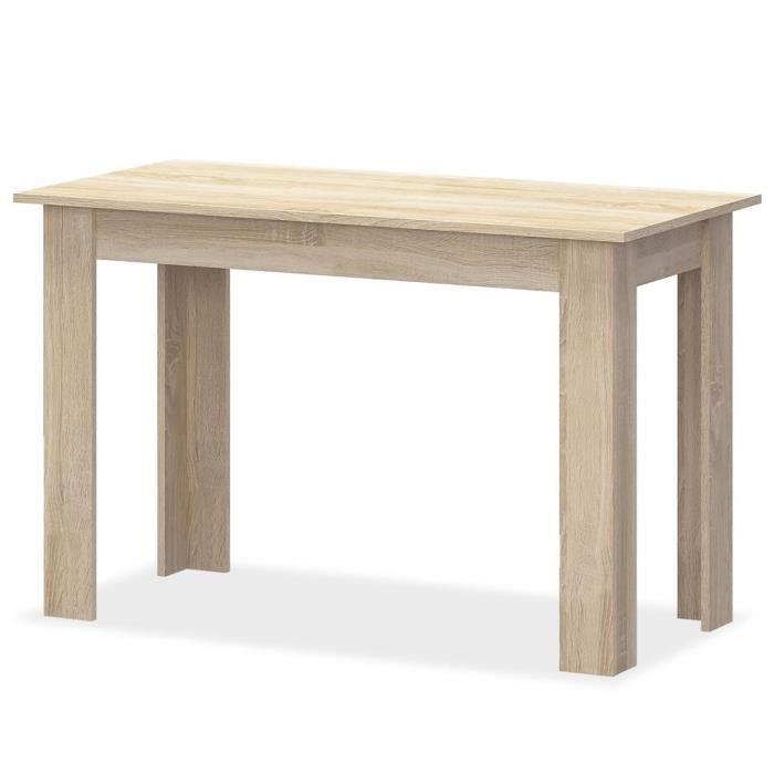 VidaXL Table de salle à manger et bancs 3 pcs Aggloméré Chêne
