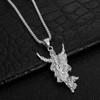 New Hiphop Stainless Steel Pendant Necklace for Men Vacuum Plated Sagrada Familia YS Portrait Chain Urban Streetwear Men Jewelry