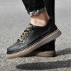 Fashion New Cow Leather Hollow Platform Sneakers for Men Designer New Big Size Casual Men's Board Shoes Fashion Light Zapatos De Hombre