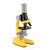 Kids Microscope Kit Portable 100X To 1200X Magnification Microscope Science Kit for Beginners Yellow