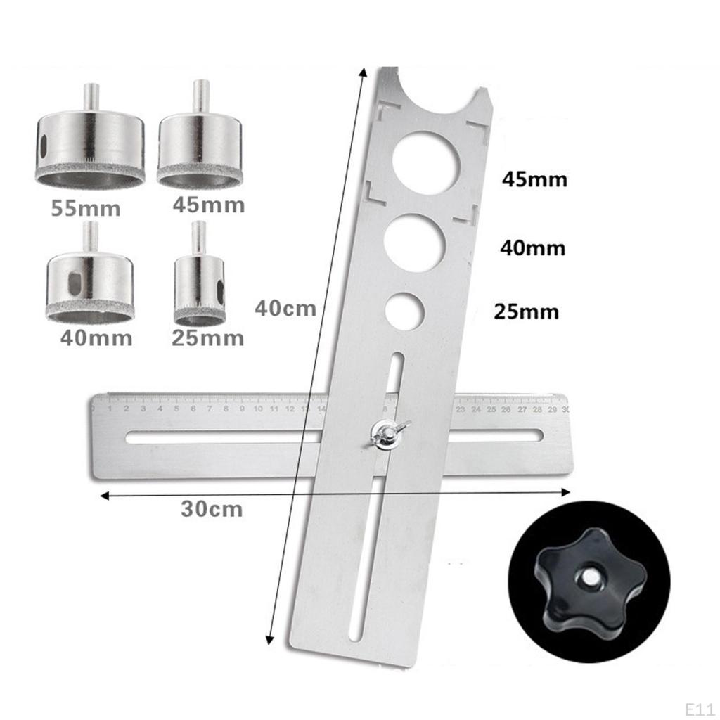 Riglă pentru găuri în faianță Ceramică Artefact de găurire Perforator pentru perete
