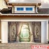 1Pcs Dreamy Garden Window View Landscape Decoration Background Spring Backdrop Decorations For Photo Studio Photo Booth Party