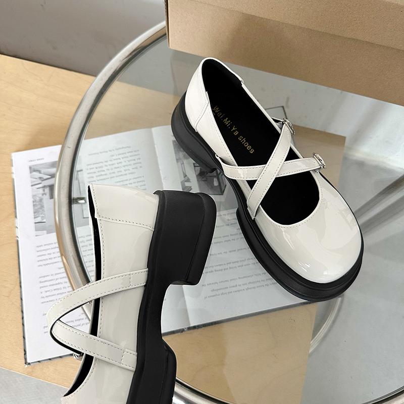 Fashion 2025Girls' Leather Shoes 2024 Spring New Fashion Children's Single Shoes Retro Princess Shoes Comfortable Soft Sole