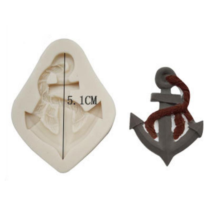 Seagull Boat Anchor Rudder Mould Silicone Mold Fondant Cake Decorating Tool Gumpaste Sugarcraft Chocolate Forms Bakeware Tools