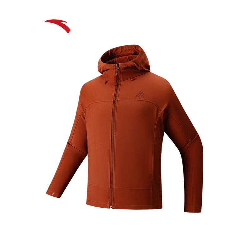 ANTA Men's Waterproof Windproof Warm Softshell Hooded Jacket