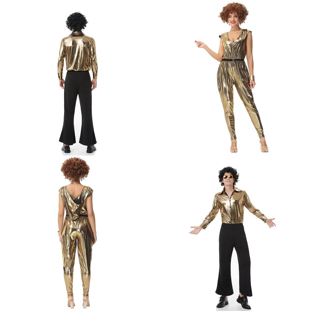 Unisex Polyesterfaser Kostüm für Spiel, Anime und Cosplay, Retro Europäischer und Amerikanischer Disco-Stil