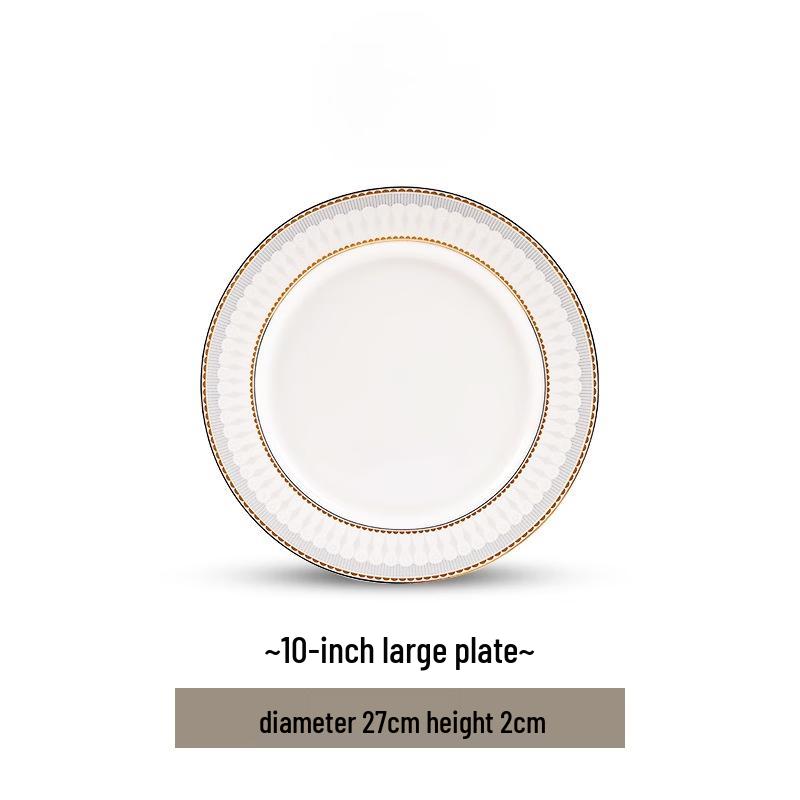 Assiette de dîner en céramique de Jingdezhen style nordique