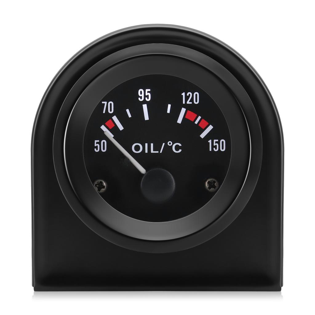 2" 52MM Black Water Temp/Oil Temp/Oil Press psi/Volt/Fuel Level Gauge Car Meter With Bracket Pod Holder For Gasoline Car 12V