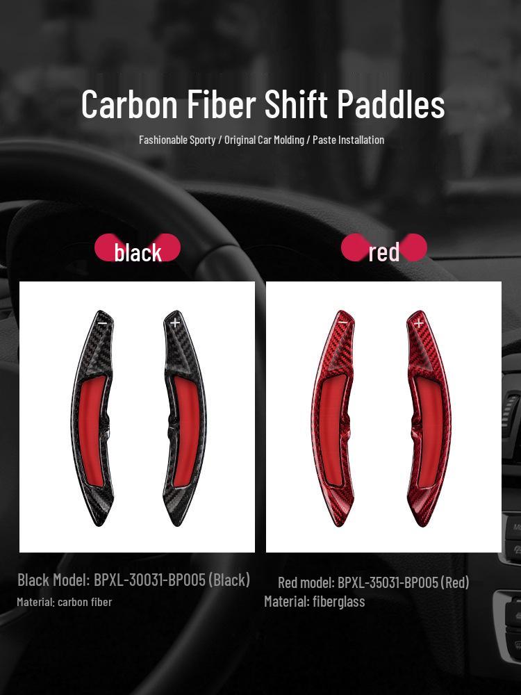 True Carbon Fiber Steering Wheel Paddle Shifters for Panamera, Macan, 911, Cayenne - T-Carbon