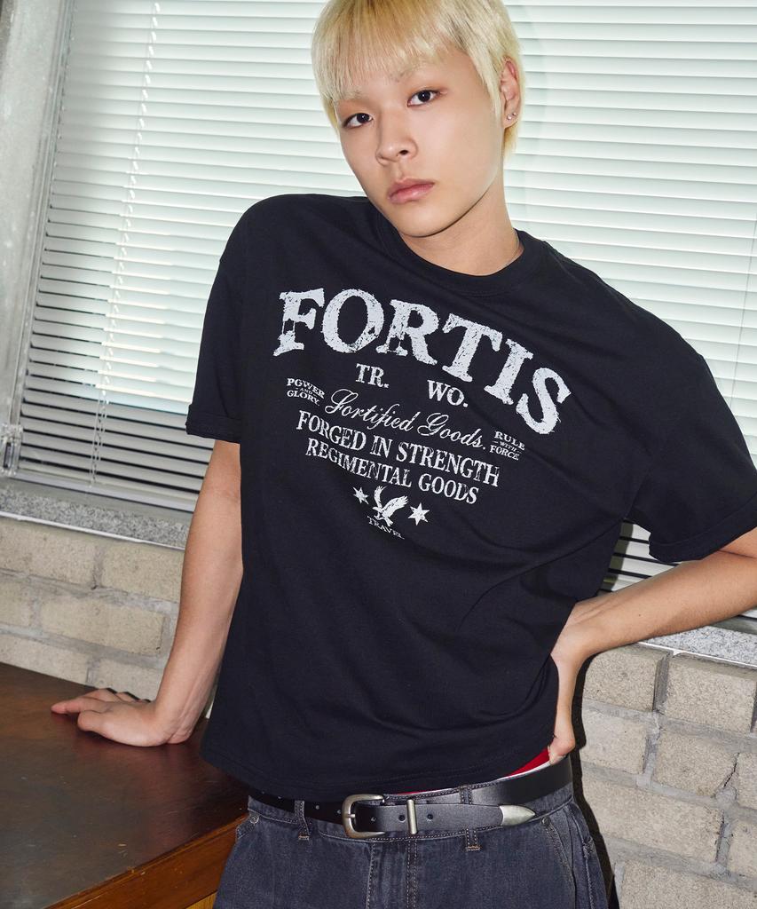 TRAVEL Fortis Crop Short Sleeve Tee Black