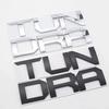 3D glossy black silver letters For Toyota TUNDRA Trunk Emblem Badge Stickers car accessories modified car sticker