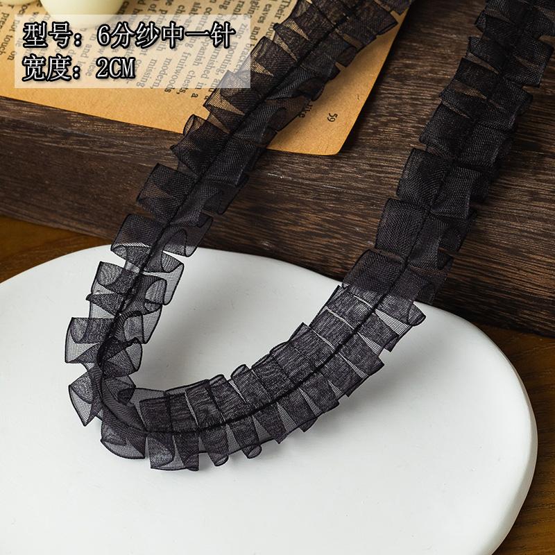 2Meters Black Lace Ribbons Trim For Party Dress Decor Fabric DIY Apparel Sewing Supplies Clothing Collar Cuff Needlework Crafts