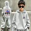 Latest Autumn-winter Style Cardigan with Double-sided Print for Children's Hooded Pullover - Boys' and Girls' Versions