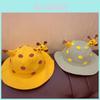 Baby Fisherman Hat Cute Polka Dot Sunshade Basin Hat Infant Cartoon Giraffe Autumn Hat Wholesale
