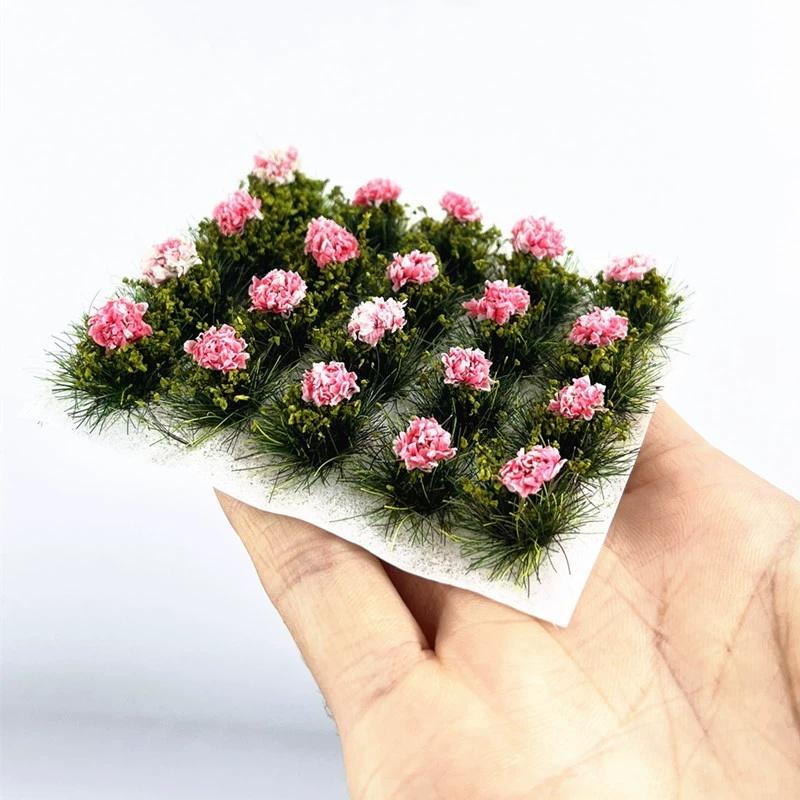Blumen-Miniaturmodell 20 mm 20 Stück Künstliche Gras Pflanze für Mikrolandschaft Sandtisch DIY für Kinder Erwachsene Kindergeburtstagsgeschenk Feiertagsgeschenk