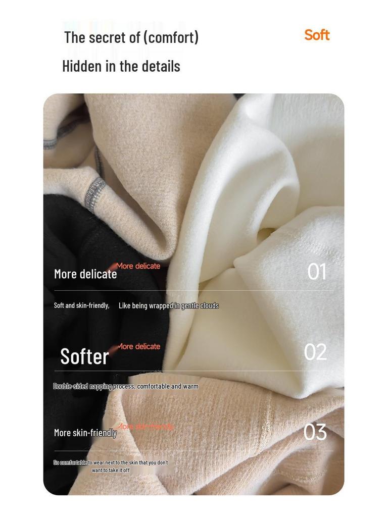 2025 New Korean-Style Girls' Fashion Leggings - Autumn/Winter, Medium-Thickness, Brushed Fleece, Warm Long Pants