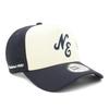 New Era 9FORTY A-Frame Classic NE Logo Cap ONSPOTZ Cloth Strap Chrome/Navy Free Size Hat