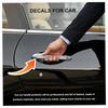 4pcs/set Bling Car Protective Strip Stickers Universal Car Handle Crystal Decal  Driving Safety
