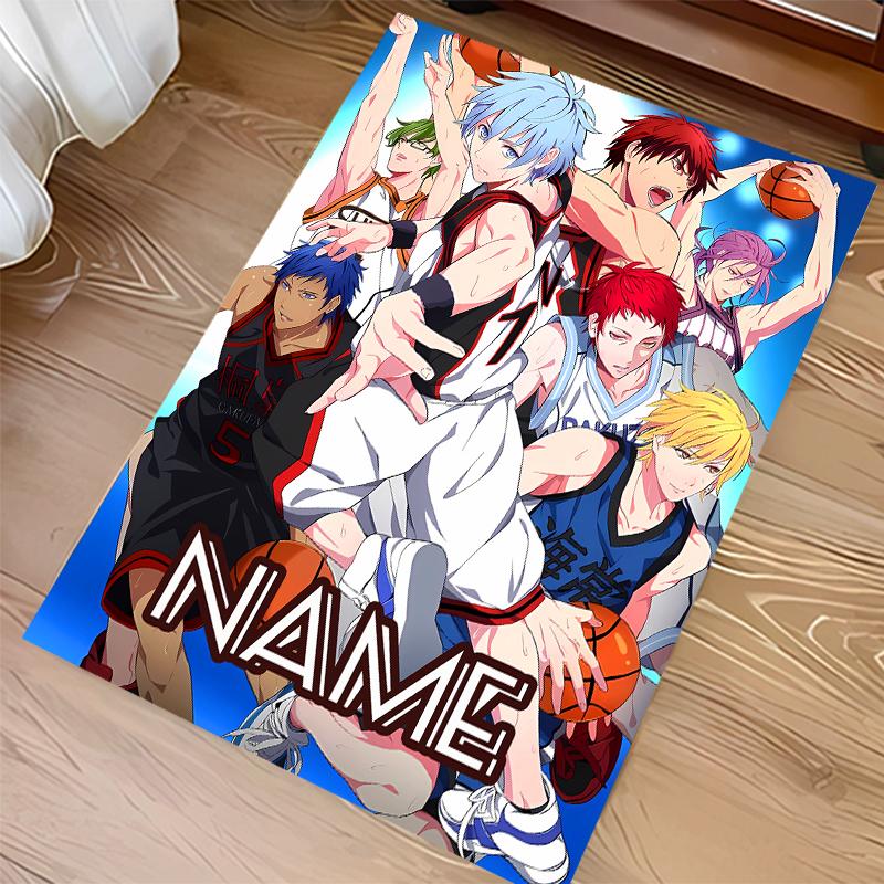Custom personalization Kuroko's Basketball Print Area Rug - Soft, Washable Non-Slip Indoor Mat,Living Room,Home&Office Decorative Rug